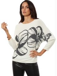 Creation L Bluzka w kolorze kremowym rozmiar: 44. Brązowe bluzki creation L, l, bez wzorów, bez kołnierzyka, bez ramiączek. Za 109.95 zł.