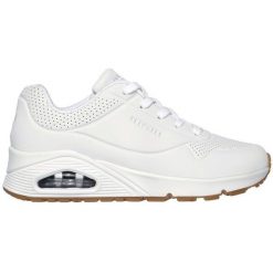 Adidasy Skechers Uno-stand On Air, Kobiety. Białe obuwie sportowe Skechers, z materiału, bez zapięcia, trekkingowe. W wyprzedaży za 328.65 zł.