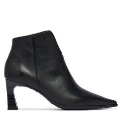 Botki Hispanitas. Czarne botki Hispanitas, bez wzorów, bez obcasa, na słupku, bez zapięcia. Za 739.99 zł.