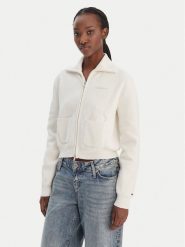 Tommy Jeans Kardigan Cozy Sript DW0DW22029 Écru Regular Fit. Kardigany Tommy Jeans, xs, bez wzorów, z jeansu. Za 489.99 zł.