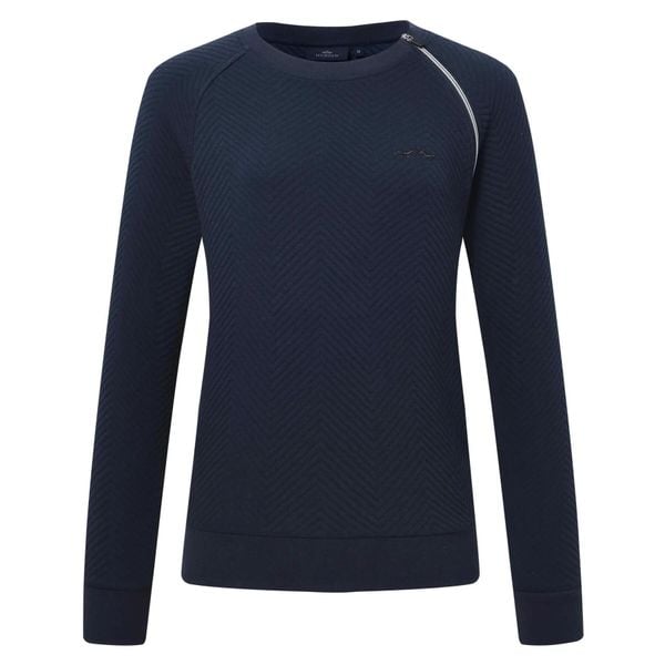 Bluza damska HV Polo Monica. Niebieskie bluzy HV POLO, l, z aplikacjami, z dzianiny, bez kaptura. Za 238.00 zł.