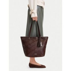 Torebka Lasocki. Brązowe torebki klasyczne Lasocki, bez wzorów, bez dodatków. Za 189.99 zł.