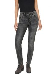Heine Dżinsy - Slim fit - w kolorze antracytowym rozmiar: 44. Czarne jeansy Heine, bez wzorów. Za 61.46 zł.