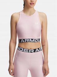 Under Armour Top sportowy w kolorze jasnoróżowym rozmiar: M. Różowe koszulki sportowe Under Armour, bez wzorów, z materiału, bez ramiączek, outdoorowe. Za 68.45 zł.