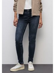 Street One Dżinsy - Slimf fit - w kolorze granatowym rozmiar: W33/L32. Niebieskie jeansy Street One, l, z aplikacjami, z podwyższonym stanem. Za 209.82 zł.