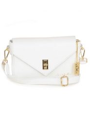 Anna Morellini Skórzana torebka "Terina" w kolorze białym - 24 x 16 x 6,5 cm rozmiar: onesize. Białe torby na ramię Anna Morellini, bez wzorów, z materiału, na ramię, bez dodatków. Za 260.99 zł.