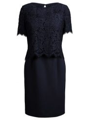 APART Sukienka w kolorze granatowym rozmiar: 36. Czarne sukienki Apart, bez wzorów, z koronki, bez kołnierzyka, bez ramiączek, mini. Za 267.92 zł.