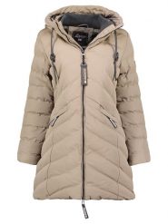 Geographical Norway Parka "Clarisal" w kolorze szarobrązowym rozmiar: XXL. Brązowe parki Geographical Norway, xxl, bez kaptura. Za 267.29 zł.