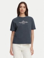 Tommy Hilfiger T-Shirt Crest WW0WW48713 Granatowy Relaxed Fit. Niebieskie t-shirty TOMMY HILFIGER, m, bez wzorów, z bawełny, bez kołnierzyka, bez ramiączek. Za 249.99 zł.