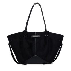 Torebka KARL LAGERFELD. Czarne shopper KARL LAGERFELD, bez wzorów, bez dodatków. Za 849.99 zł.