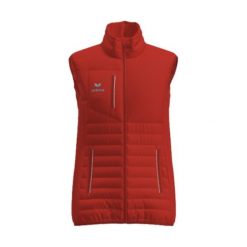 Kamizelka puchowa Erima Cmpt czerwona. Czerwone kamizelki Erima, bez wzorów, z puchu, bez kaptura. Za 295.50 zł.