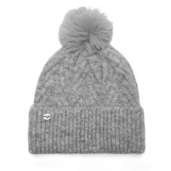 Czapka Roxy. Szare czapki Roxy, bez wzorów. Za 59.99 zł.