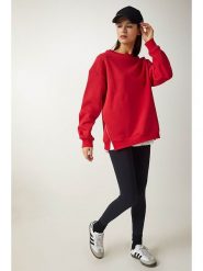 Happiness Istanbul Bluza w kolorze czerwonym rozmiar: 40. Czerwone bluzy Happiness Istanbul, bez wzorów, z bawełny, bez kaptura. Za 92.42 zł.