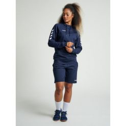 Bluza sportowa z kapturem damska Hummel Go Cotton Hoodie Woman. Niebieskie bluzy Hummel, xs, bez wzorów, z kapturem. Za 212.90 zł.