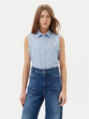 Polo Ralph Lauren Koszula 211968896002 Błękitny Classic Fit. Niebieskie koszule Polo Ralph Lauren, l, bez wzorów, z bawełny, bez kołnierzyka, bez ramiączek. Za 379.99 zł.