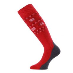 Skarpety merino FWI. Czerwone skarpety LASTING, bez wzorów, z elastanu. Za 116.00 zł.