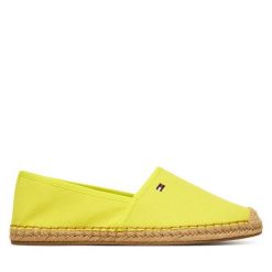 Espadryle Tommy Hilfiger. Zielone espadryle TOMMY HILFIGER, bez wzorów, bez obcasa, bez zapięcia. Za 249.99 zł.