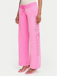 Juicy Couture Spodnie dresowe Old Gothic JCWBJ226334 Różowy Regular Fit. Czerwone spodnie dresowe Juicy Couture, xs, bez wzorów, z dresówki. Za 379.99 zł.