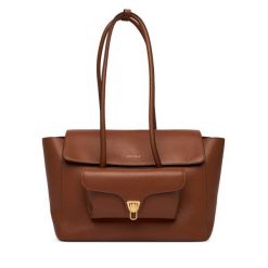 Torebka Coccinelle. Brązowe torebki klasyczne Coccinelle, bez wzorów, bez dodatków. Za 1,889.00 zł.