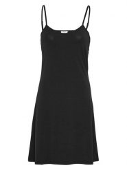 MOSS COPENHAGEN Sukienka "Betrina" w kolorze czarnym rozmiar: M/L. Czarne sukienki Moss Copenhagen, l, bez wzorów, bez kołnierzyka, bez ramiączek, mini. Za 82.99 zł.