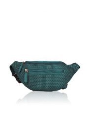 Bellicci Skórzana saszetka "Elliot" w kolorze zielonym - 30 x 14 x 8 cm rozmiar: onesize. Zielone torby na ramię Bellicci, bez wzorów, z materiału, sportowe, przez ramię, bez dodatków. Za 195.99 zł.