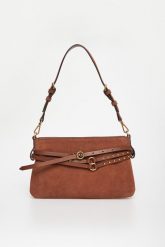 Torebka zamszowa Belt Bag PINKO. Torebki klasyczne Pinko, bez wzorów, z zamszu, zamszowe, bez dodatków. Za 1,509.00 zł.