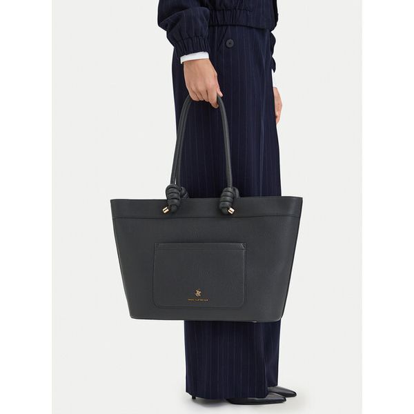 Torebka Beverly Hills Polo Club. Szare shopper Beverly Hills Polo Club, bez wzorów, bez dodatków. Za 299.99 zł.