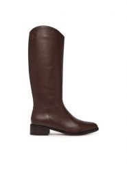 LAUREN RALPH LAUREN Kozaki 802P12995003 Brązowy. Brązowe kozaki Lauren Ralph Lauren, ze skóry, bez obcasa, na płaskiej podeszwie, bez zapięcia. Za 1,599.00 zł.