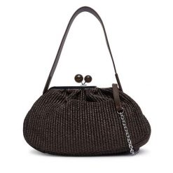 Torebka Weekend Max Mara. Brązowe torebki klasyczne Weekend Max Mara, bez wzorów, bez dodatków. Za 1,579.00 zł.