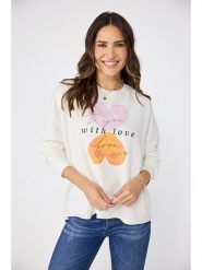 LIEBLINGSSTÜCK Bluza "Cyrene" w kolorze białym rozmiar: L. Białe bluzy LIEBLINGSSTÜCK, l, bez wzorów, z bawełny, bez kaptura. Za 198.10 zł.