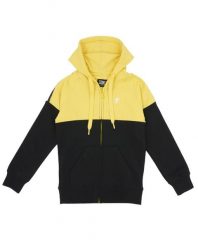 Bluza z kaptur na co dzień na siłownię. Żółte bluzy LEONE 1947 APPAREL, bez wzorów, bez kaptura. Za 105.21 zł.