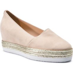 Espadryle HÖGL - 7-104402 Cotton 0800. Brązowe espadryle Högl, bez wzorów, ze skóry, bez obcasa, na koturnie, bez zapięcia. W wyprzedaży za 429.00 zł.