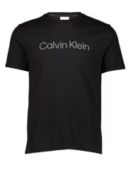 Calvin Klein Koszulka w kolorze czarnym rozmiar: S. Czarne bluzki Calvin Klein, s, bez wzorów, z bawełny, bez kołnierzyka, bez ramiączek. Za 130.99 zł.