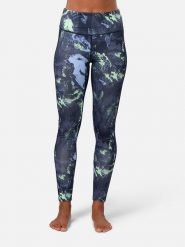 KARI TRAA Legginsy sportowe "Fierce" w kolorze czarno-granatowym rozmiar: L. Czarne legginsy sportowe Kari Traa, l, bez wzorów, z podwyższonym stanem, outdoorowe. Za 118.84 zł.