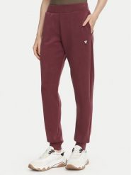 Guess Spodnie dresowe V4YB08 KCAY2 Bordowy Regular Fit. Czerwone spodnie dresowe Guess, xl, z aplikacjami, z dresówki. Za 344.99 zł.