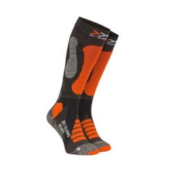 Skarpety X-SOCKS SKI TOURING SILVER 4.0 Orange Grey. Brązowe skarpety X Socks, bez wzorów. Za 90.00 zł.