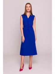 Stylove Sukienka w kolorze niebieskim rozmiar: M. Niebieskie sukienki Stylove, m, bez wzorów, bez kołnierzyka, bez ramiączek, midi. Za 259.74 zł.