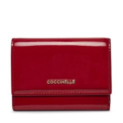 Mały Portfel Damski Coccinelle. Czerwone portfele Coccinelle, bez wzorów. Za 329.99 zł.