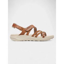 Sandały damskie Merrell Harbor Backstrap. Brązowe sandały Merrell, bez wzorów, sportowe, bez obcasa, bez zapięcia. Za 469.00 zł.
