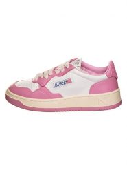 AUTRY Skórzane sneakersy "Medalist" w kolorze biało-różowym rozmiar: 39. Białe trampki AUTRY, bez wzorów, ze skóry, bez zapięcia. Za 503.95 zł.