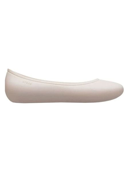 Crocs Baleriny "Brooklyn" w kolorze kremowym rozmiar: 37/38. Brązowe baleriny Crocs, bez wzorów, bez obcasa. Za 152.12 zł.