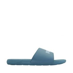 Klapki damskie Puma Cool Cat 2.0. Niebieskie klapki Puma, bez wzorów, z materiału, bez obcasa. Za 79.00 zł.