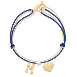 Bransoletka Millie. Białe bransoletki Lilou, z perłą, pozłacane. Za 274.00 zł.