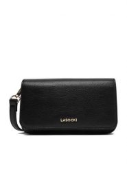 Lasocki Torebka CEO-LSK-L-006-09 Czarny. Czarne listonoszki Lasocki, bez wzorów, z materiału, bez dodatków. Za 129.99 zł.