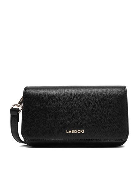 Lasocki Torebka CEO-LSK-L-006-09 Czarny. Czarne listonoszki Lasocki, bez wzorów, z materiału, bez dodatków. Za 129.99 zł.