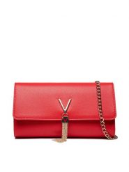 Valentino Torebka Divina VBS1R401G Czerwony. Czerwone torebki klasyczne Valentino, bez wzorów, ze skóry, bez dodatków. Za 219.99 zł.