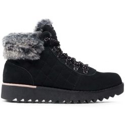 Skechers Damskie Buty Trekkingowe Bobs Mountain Kiss Czarne Zamsz 37. Czarne trekkingi Skechers, z zamszu. Za 314.99 zł.