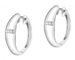 Kolczyki srebrne z cyrkoniami - koła. Szare kolczyki Apart, z cyrkonią, srebrne. Za 209.00 zł.