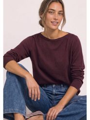 Street One Sweter w kolorze bordowym rozmiar: 40. Czerwone swetry Street One, bez wzorów, bez ramiączek. Za 134.95 zł.