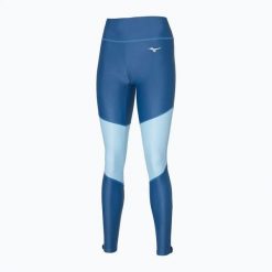 Legginsy damskie do biegania Mizuno Core Long. Niebieskie legginsy Mizuno, l, bez wzorów, z elastanu, do biegania. Za 129.99 zł.
